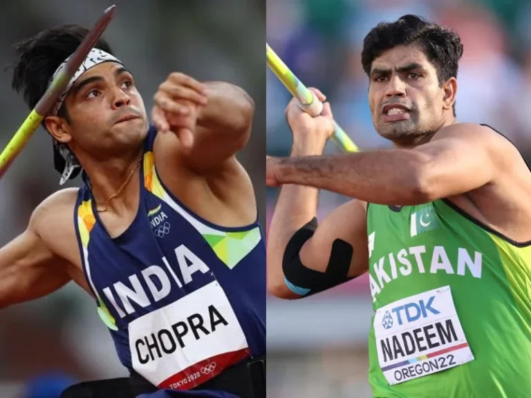 Indian javelin star Neeraj Chopra and Pakistan’s Arshad Nadeem compete side by side in major international athletics events.